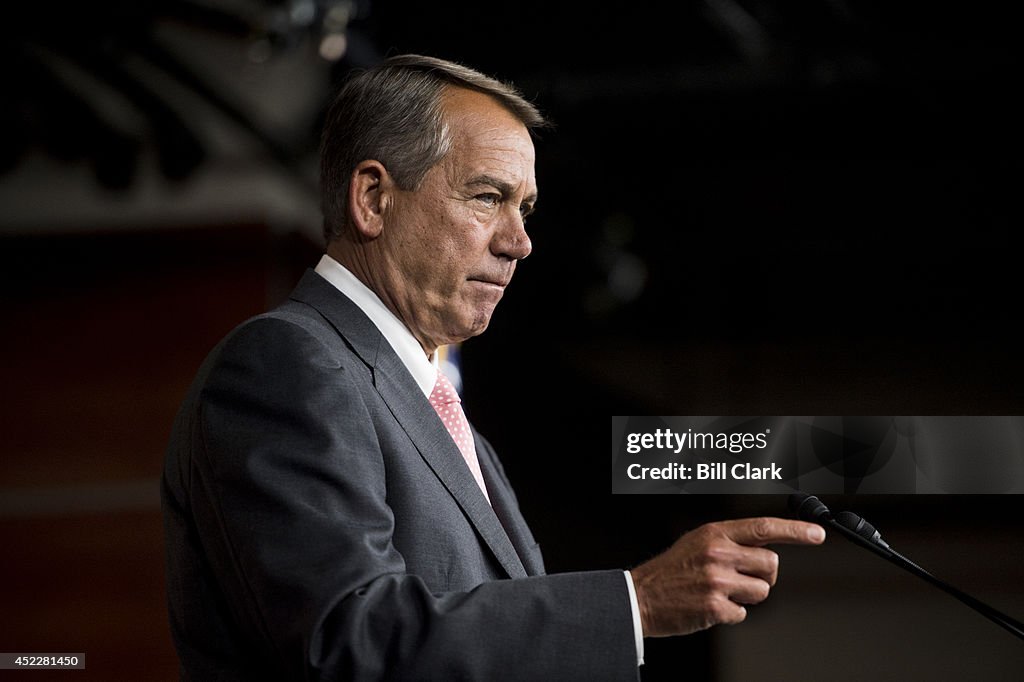 Speaker of the House John Boehner...