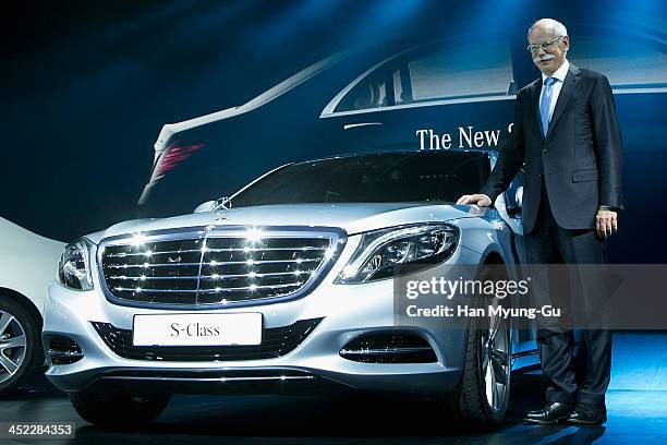 Dieter Zetsche, chief executive officer of Daimler AG, poses for media the launch event of Mercedes-Benz New S-Class on November 27, 2013 in Seoul,...