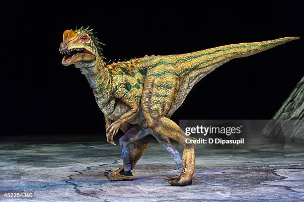 General view of atmosphere during the Walking With Dinosaurs: "A Feathered Fashion Show" at Barclays Center on July 17, 2014 in New York City.