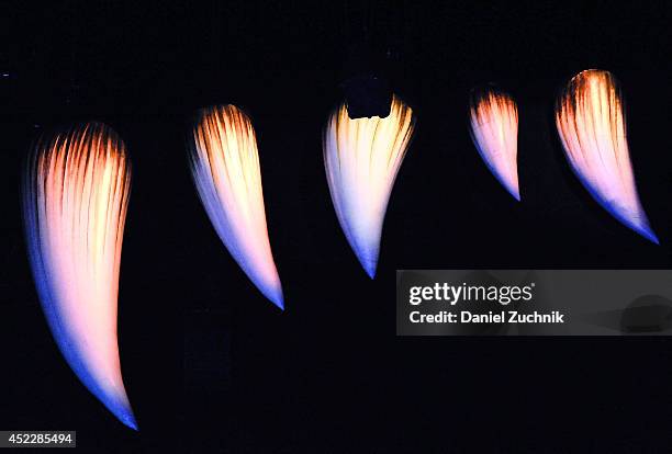 General view of atmosphere during the Walking With Dinosaurs: "A Feathered Fashion Show" at Barclays Center on July 17, 2014 in New York City.