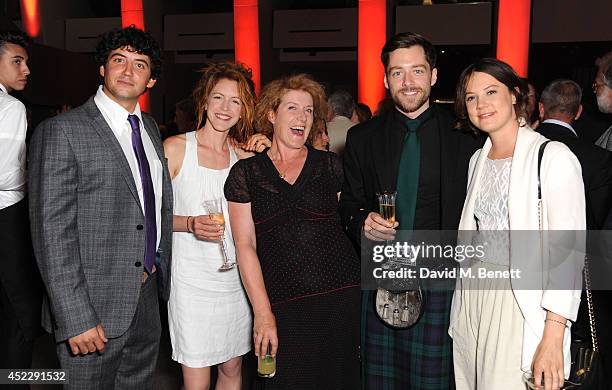 Jack Gordon, Marianne Oldham, Sarah Phelps, Richard Rankin and Alice St. Clair attend a party to mark the reopening of the Imperial War Museum on...