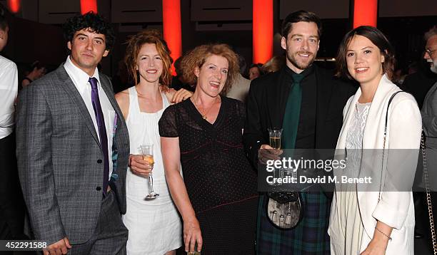 Jack Gordon, Marianne Oldham, Sarah Phelps, Richard Rankin and Alice St. Clair attend a party to mark the reopening of the Imperial War Museum on...