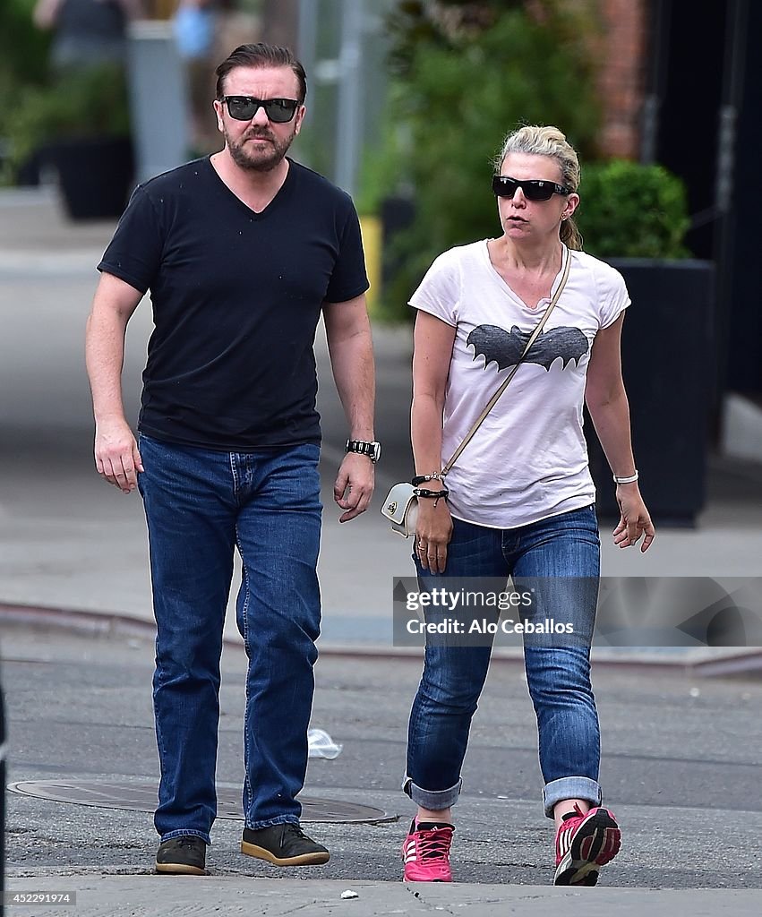 Celebrity Sightings In New York City - July 17, 2014