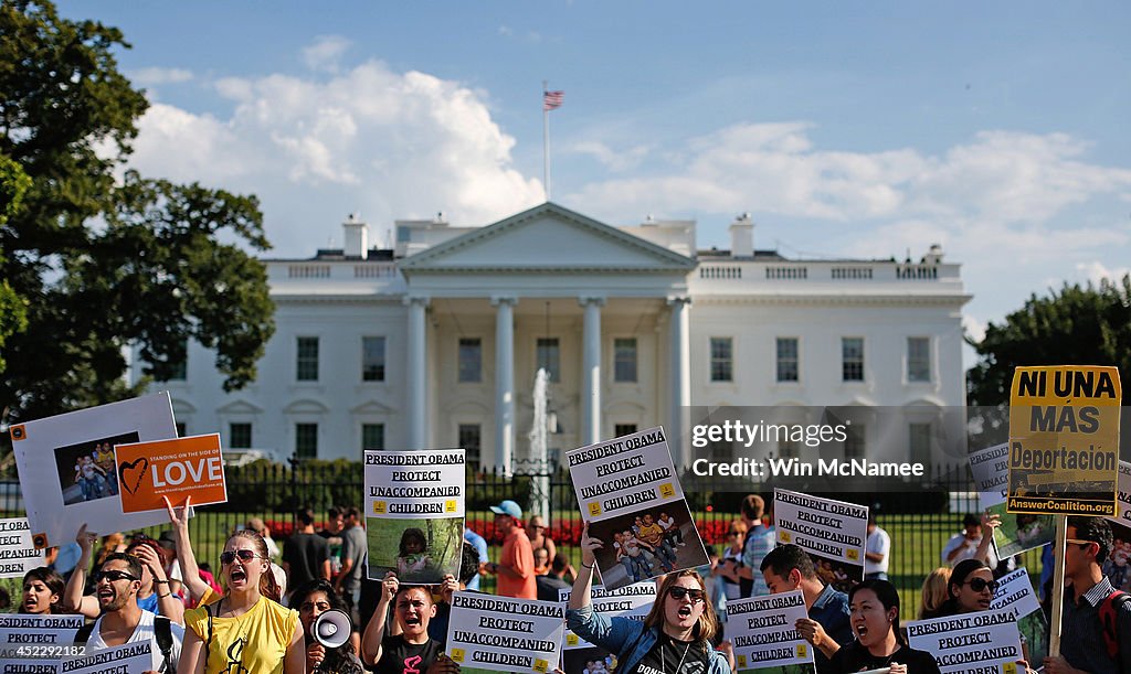Amnesty International Holds Rally In Favor Of Keeping Unaccompanied Children Immigrants In The Country