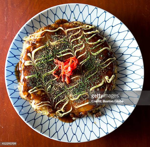 Okonomiyaki. Izakaya Ittoku! Sake Bar was photographed in Boston, Tuesday, Nov. 19, 2013.