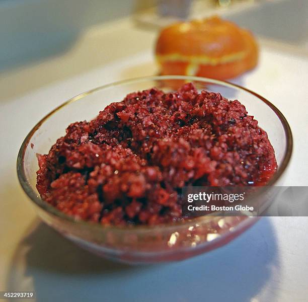 Jan Turnquist's cranberry relish is pictured in her kitchen.