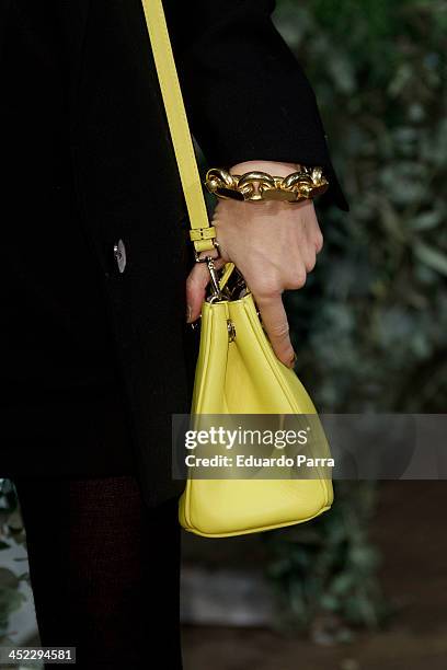 Vega Royo-Villanova attends 'La Cristalizacion De La Rosa Blanca' party photocall at Adolfo Dominguez store on November 27, 2013 in Madrid, Spain.