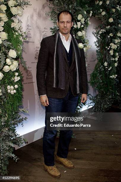 Olfo Bose attends 'La Cristalizacion De La Rosa Blanca' party photocall at Adolfo Dominguez store on November 27, 2013 in Madrid, Spain.