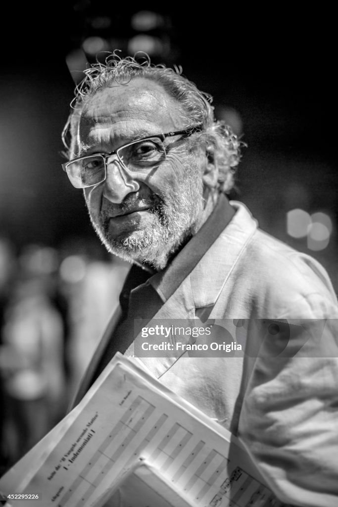Composer Luis Bacalov Performs In Rome