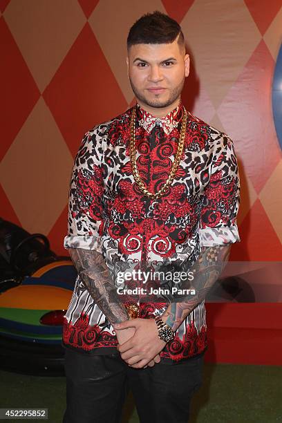 Farruko attends the Premios Juventud 2014 at The BankUnited Center on July 17, 2014 in Coral Gables, Florida.