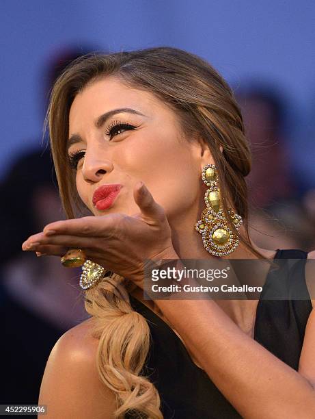 Natasha Dominguez attends the Premios Juventud 2014 at The BankUnited Center on July 17, 2014 in Coral Gables, Florida.