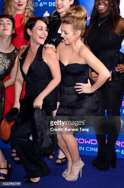 Jaime Winstone and Sheridan Smith attend the UK Premiere of "Powder Room" at Cineworld Haymarket on November 27, 2013 in London, England.