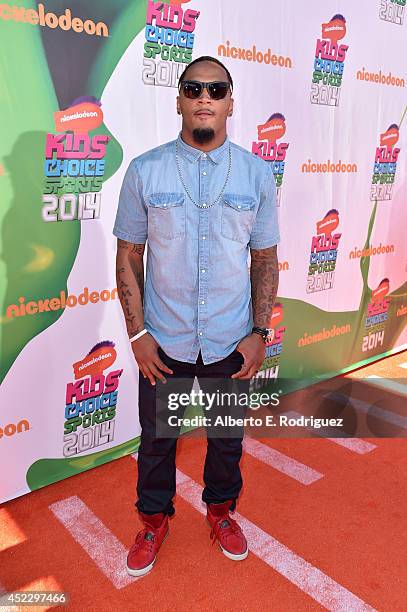 Player Patrick Chung attends Nickelodeon Kids' Choice Sports Awards 2014 at UCLA's Pauley Pavilion on July 17, 2014 in Los Angeles, California.