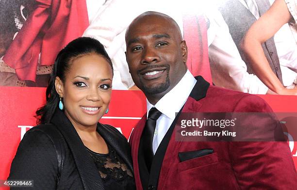 Actor Morris Chestnut attends and wife Pam Byse attend the premiere of 'The Best Man Holiday' on November 5, 2013 at TCL Chinese Theatre in...