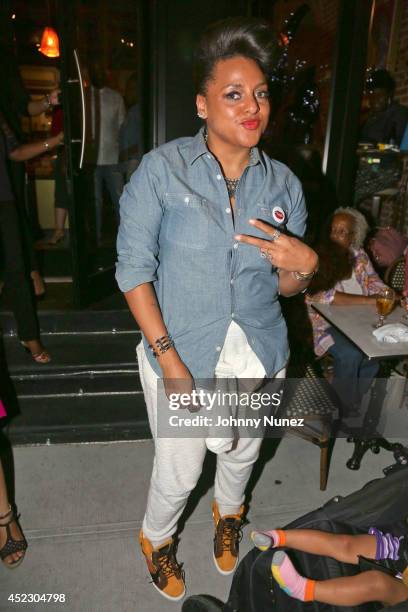 Marsha Ambrosius attends Marsha Ambrosius Press Day at Lenox Sapphire on July 17, 2014 in New York City.