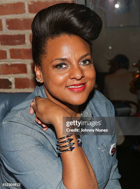 Marsha Ambrosius attends Marsha Ambrosius Press Day at Lenox Sapphire on July 17, 2014 in New York City.