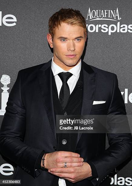 Kellan Lutz attends The Hollywood Foreign Press Association And InStyle 2014 Miss Golden Globe Announcement/Celebration at Fig & Olive Melrose Place...