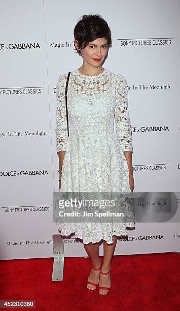 Actress Audrey Tautou attends "Magic In The Moonlight" premiere at Paris Theater on July 17, 2014 in New York City.