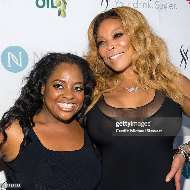 Personalities Sherri Shepherd and Wendy Williams attend Wendy Williams' 50th Birthday Party at 42West on July 17, 2014 in New York City.