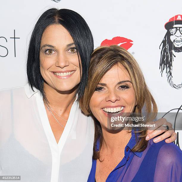 Donna Dennison and Jane Velez-Mitchell attend Wendy Williams' 50th Birthday Party at 42West on July 17, 2014 in New York City.