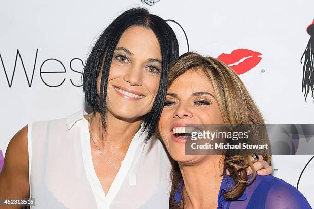 Donna Dennison and Jane Velez-Mitchell attend Wendy Williams' 50th Birthday Party at 42West on July 17, 2014 in New York City.