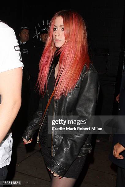 Gemma Styles leaves KoKo after the 5 Seconds of Summer live performance on November 27, 2013 in London, England.