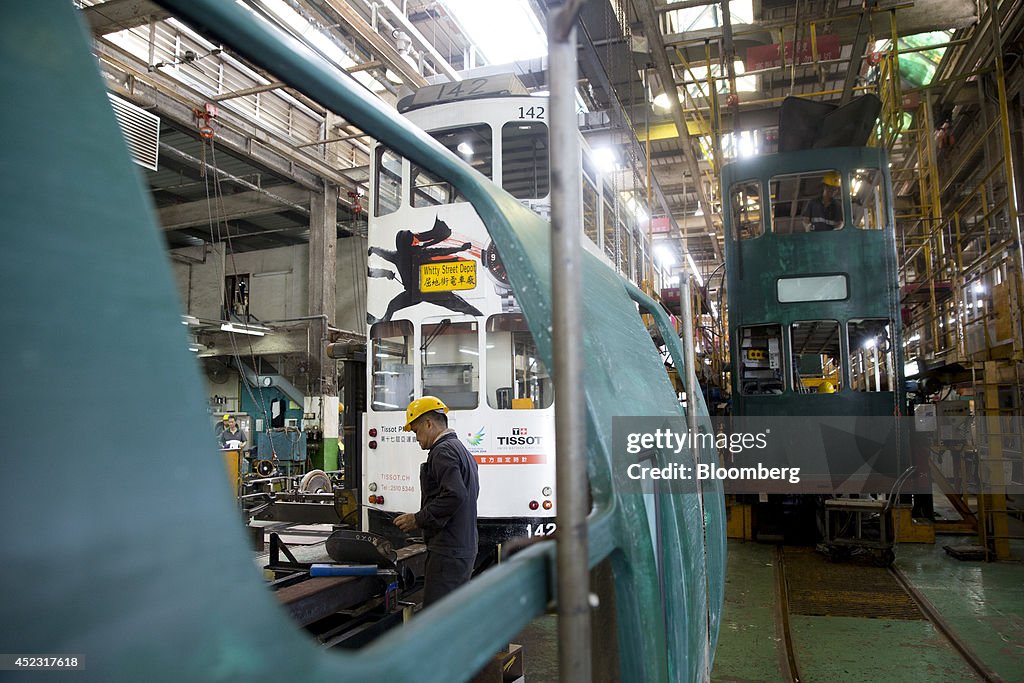 Inside Hong Kong Tramways Ltd.'s Tram Depot