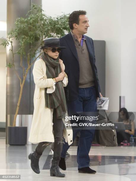 Mary Kate Olsen and Olivier Sarkozy are seen on April 30, 2013 in Los Angeles, California.