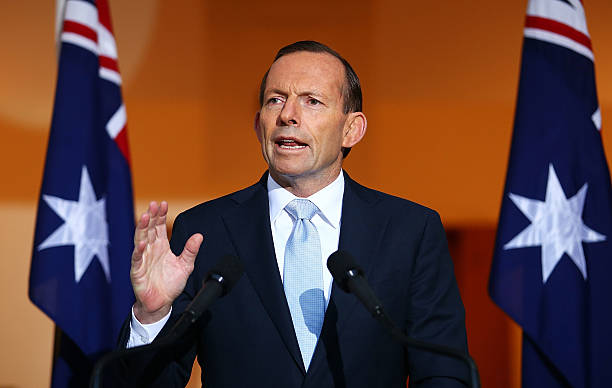 Australian Prime Minister Tony Abbott addresses the media during a press conference at Parliament House on July 18, 2014 in Canberra, Australia. 27...