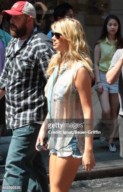 June 24: Sighting of Kate Upton on the film set of "The Other Woman" on June 24, 2013 in New York City.