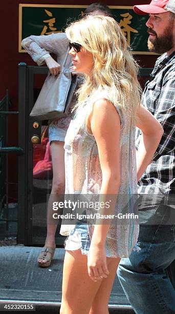 June 24: Sighting of Kate Upton on the film set of "The Other Woman" on June 24, 2013 in New York City.