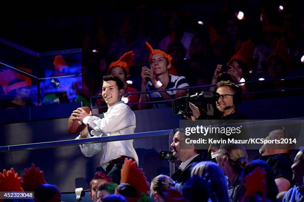 Coby Cotton of Dude Perfect attends Nickelodeon Kids' Choice Sports Awards 2014 at UCLA's Pauley Pavilion on July 17, 2014 in Los Angeles, California.