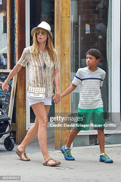 June 24: Sighting of Heidi Klum and Henry Samuel on June 24, 2013 in New York City.