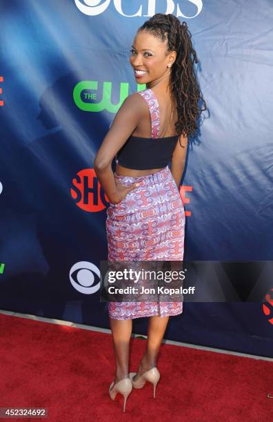 Actress Shanola Hampton arrives at the CBS, The CW, Showtime & CBS Television Distribution 2014 Television Critics Association Summer Press Tour at...