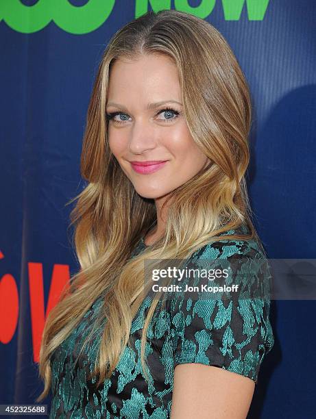 Actress A.J. Cook arrives at the CBS, The CW, Showtime & CBS Television Distribution 2014 Television Critics Association Summer Press Tour at Pacific...