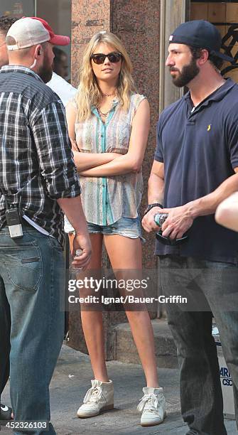 June 24: Sighting of Kate Upton on the film set of "The Other Woman" on June 24, 2013 in New York City.