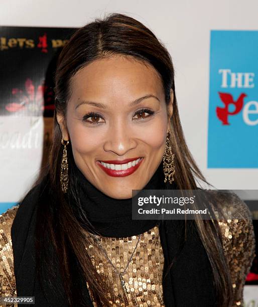 Personality Angela Rockwood of Push Girls attends Reloading Life - The Art Of Peace Anti Gun Violence awards event at SupperClub Los Angeles on...