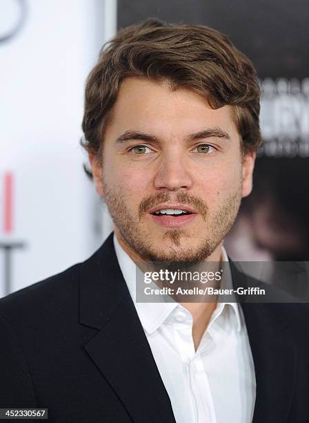 Actor Emile Hirsch attends the screening of 'Lone Survivor' at AFI FEST 2013 at the TCL Chinese Theatre on November 12, 2013 in Hollywood, California.