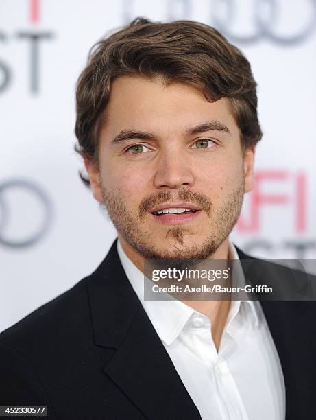 Actor Emile Hirsch attends the screening of 'Lone Survivor' at AFI FEST 2013 at the TCL Chinese Theatre on November 12, 2013 in Hollywood, California.