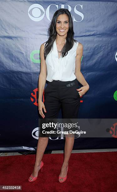 Actress Daniela Ruah arrives at the 2014 Television Critics Association Summer Press Tour - CBS, CW And Showtime Party at Pacific Design Center on...