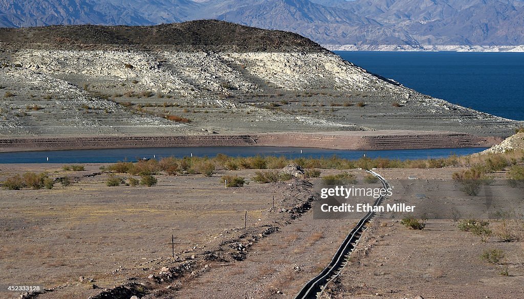 Lake Mead At Historic Low Levels As Drought Continues In Western US