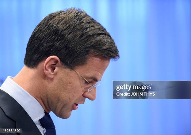 Mark Rutte Press Conference Ministry Of Safety And Justice Photos and Premium High Res Pictures ...