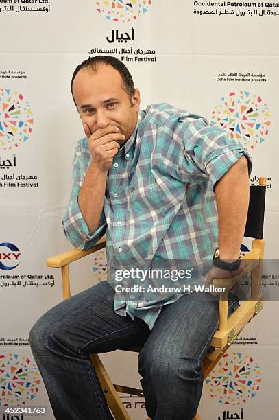 Director Maziar Miri of "Painting Pool" poses during Day 3 of Ajyal Youth Film Festival on November 28, 2013 in Doha, Qatar.