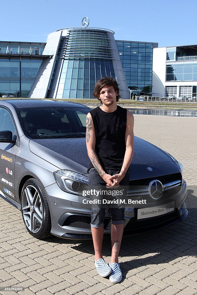 Louis Tomlinson At Mercedes-Benz World