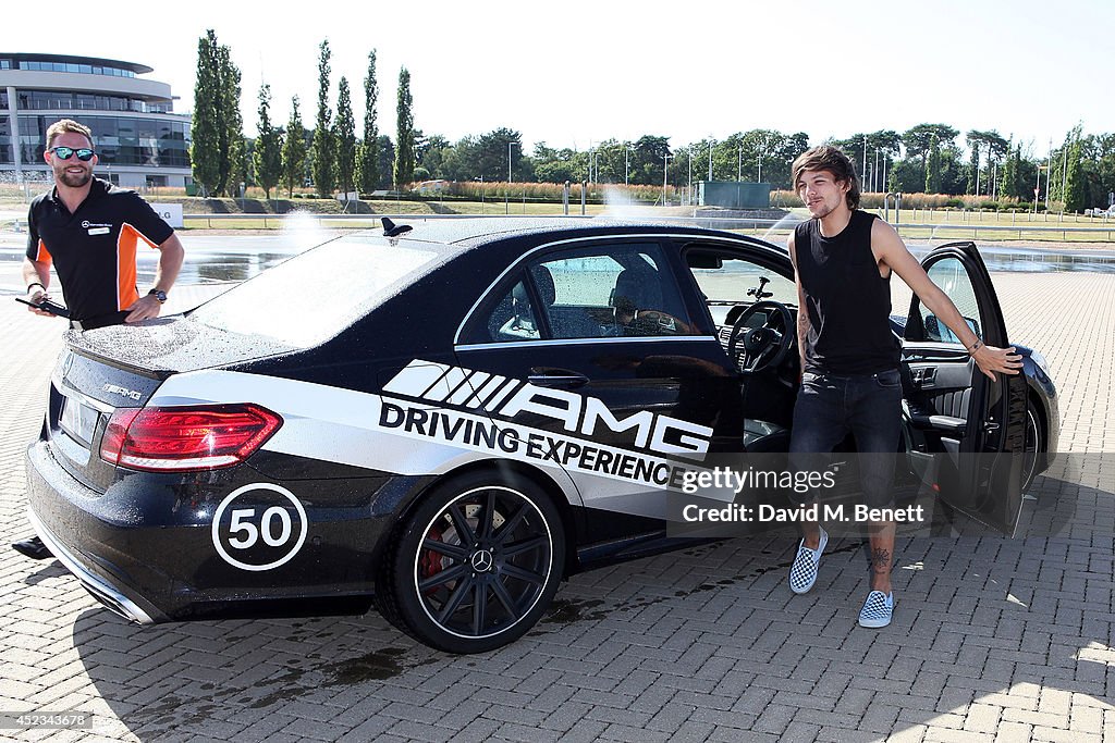 Louis Tomlinson At Mercedes-Benz World