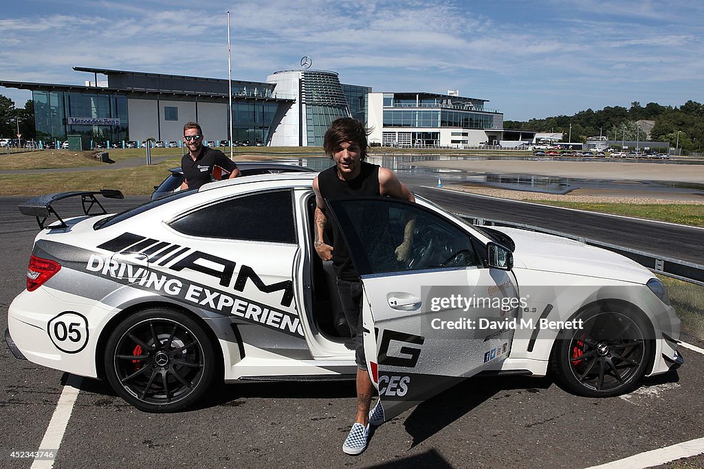 Louis Tomlinson At Mercedes-Benz World