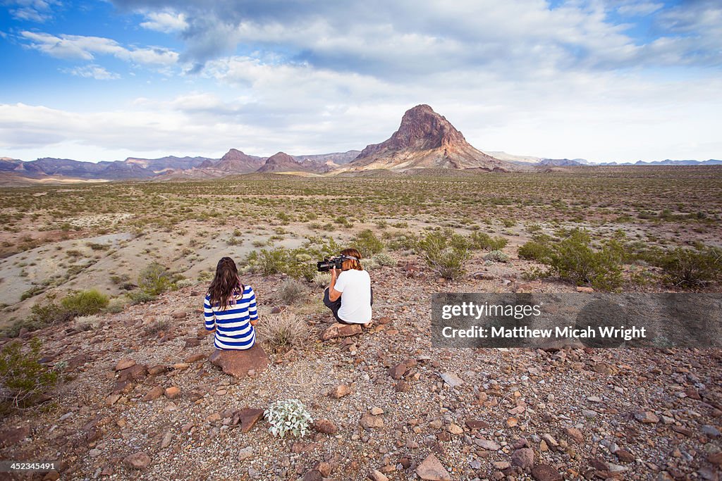 Exploring the red desert wilderness