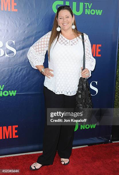 Actress Camryn Manheim arrives at the CBS, The CW, Showtime & CBS Television Distribution 2014 Television Critics Association Summer Press Tour at...