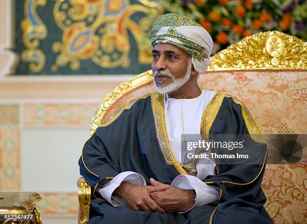 Qaboos bin Said Al Said, sultan of Oman on March 25 in Muscat, Oman. Qaboos bin Said Al Said