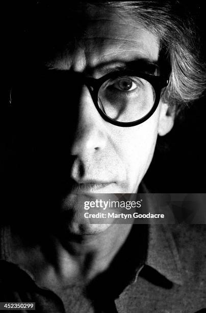 Portrait of film director David Cronenberg in London , United Kingdom, 1996.